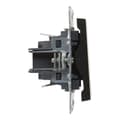 Miniatyrbillede 6 af 7: Enpolet afbryder - 10 AX - 250 V~ - automatiske klemmer, BLACK SUNO
