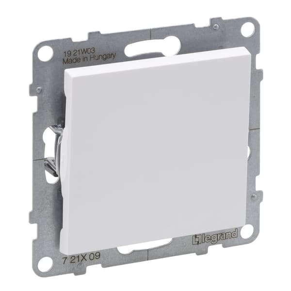 Enkelt tryk - 6 A - 250 V~ - automatiske terminaler, HVID SUNO