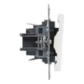 Miniatyrbillede 5 af 5: Enkelt tryk - 6 A - 250 V~ - automatiske terminaler, HVID SUNO