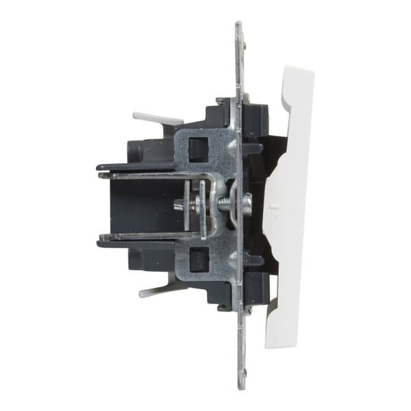 Enkelt tryk - 6 A - 250 V~ - automatiske terminaler, HVID SUNO