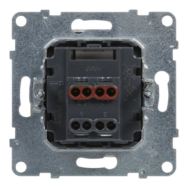 Korskoppling - 10 AX - 250 V~ - skruvplintar, VIT SUNO