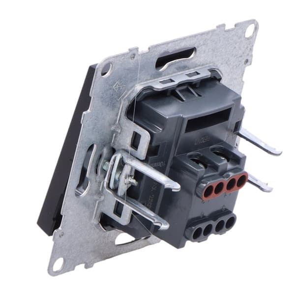 Krydsforbindelse - 10 AX - 250 V~ - skrueterminaler, SORT SUNO