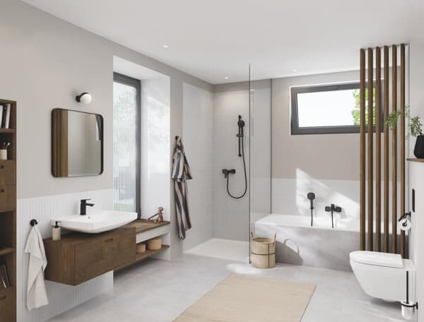 Grohe Skate Cosmopolitan betjeningsplade til skjult cisterne, 2-skyl, matsort