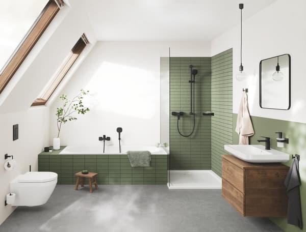 Grohe Skate Cosmopolitan betjeningsplade til skjult cisterne, 2-skyl, matsort
