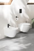Miniatyrbillede 7 af 11: Grohe Skate Cosmopolitan betjeningsplade til skjult cisterne, 2-skyl, matsort