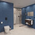 Miniatyrbillede 9 af 11: Grohe Skate Cosmopolitan betjeningsplade til skjult cisterne, 2-skyl, matsort
