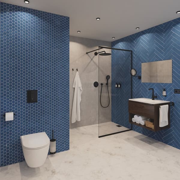 Grohe Skate Cosmopolitan betjeningsplade til skjult cisterne, 2-skyl, matsort