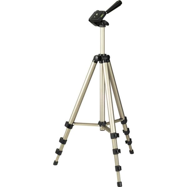 Hama Star 700 Trebensstativ 1/4  Arbetshöjd=42 - 125 cm Champagne inkl. väska, Vattenpass