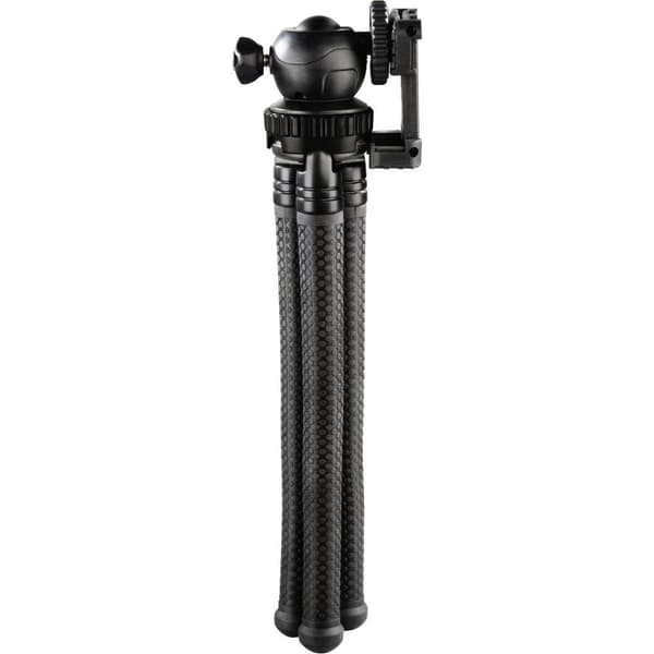 Hama FlexPro Trebensstativ 1/4 Arbetshöjd=16 - 27 cm Svart för Smartphone & GoPro, kulled