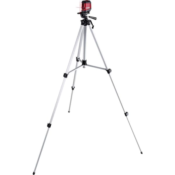 TOOLCRAFT Tripod 1/4  Arbetshöjd=51 - 150 cm Silver Inox Vattenpass