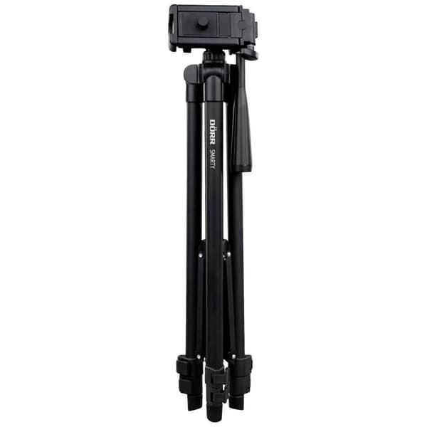 DÖRR Smarty Trebensstativ 1/4  Arbetshöjd=40.5 - 112 cm Svart inkl. smarthpone-hållare, inkl. väska