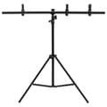 Pikkukuva 3 / 9: vidaXL T-muotoinen taustakankaan teline musta 91x60x(70-200) cm