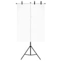 Pikkukuva 4 / 9: vidaXL T-muotoinen taustakankaan teline musta 91x60x(70-200) cm
