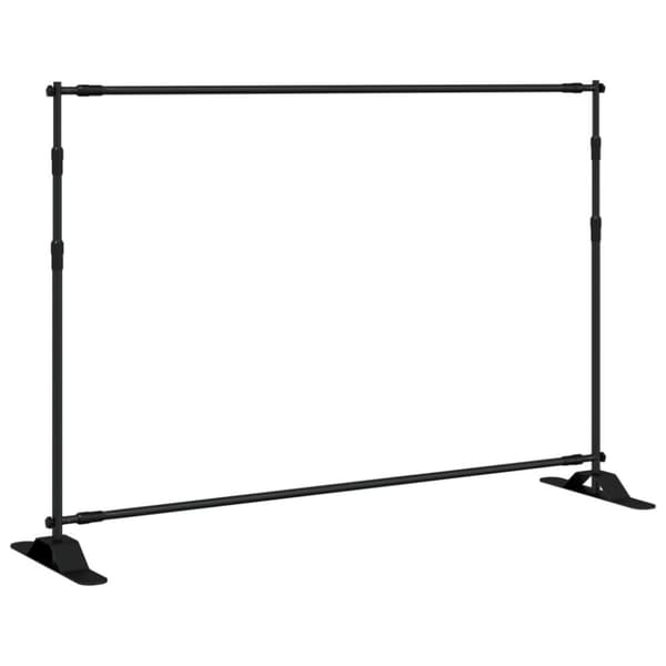 vidaXL Bakgrundsstativ svart 305x243 cm stål