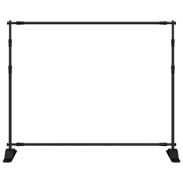 vidaXL Bakgrundsstativ 2 st svart 254x243 cm stål