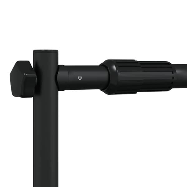 vidaXL Bakgrundsstativ 2 st svart 254x243 cm stål
