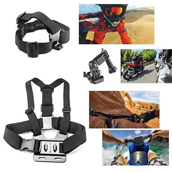 Kit med 43 GoPro tillbehörsfäste - LOOKSHOP - Allt i ett - Svart - EVA, gummi, plast, nylon