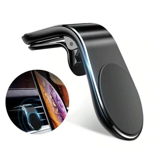 Magnetisk Universal Bil GPS Telefon Hållare Ventilationsgaller Svart