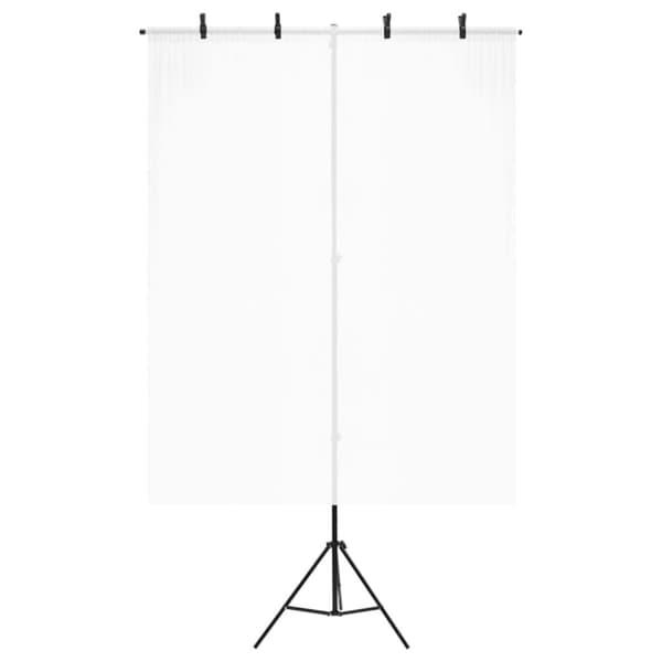 vidaXL T-muotoinen taustakankaan teline musta 151x60x(70-200) cm - Studiotelineet & kiinnikkeet