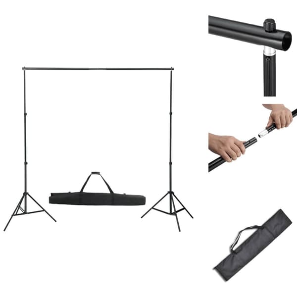 Studiemontering - Living teleskopisk baggrundssystem 155-300 cm