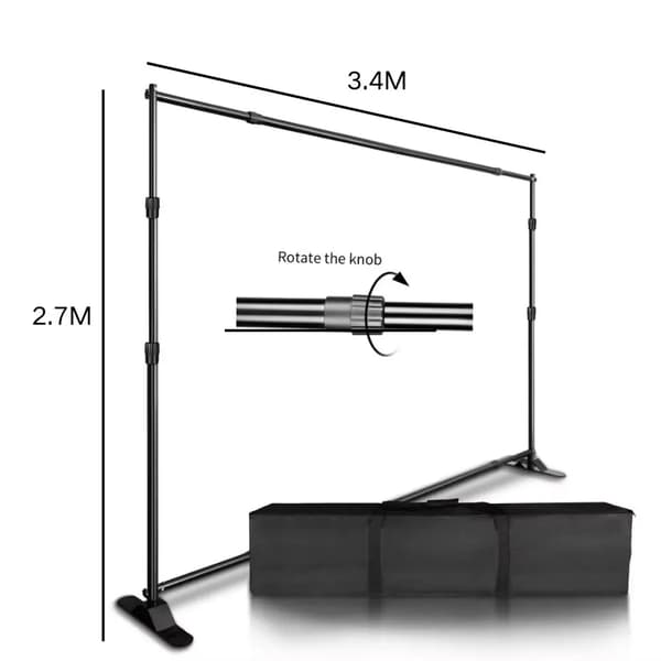 Taustatelinepaketti, Säädettävä Korkeus, Kestävä Vakautus,2,7x3,4M