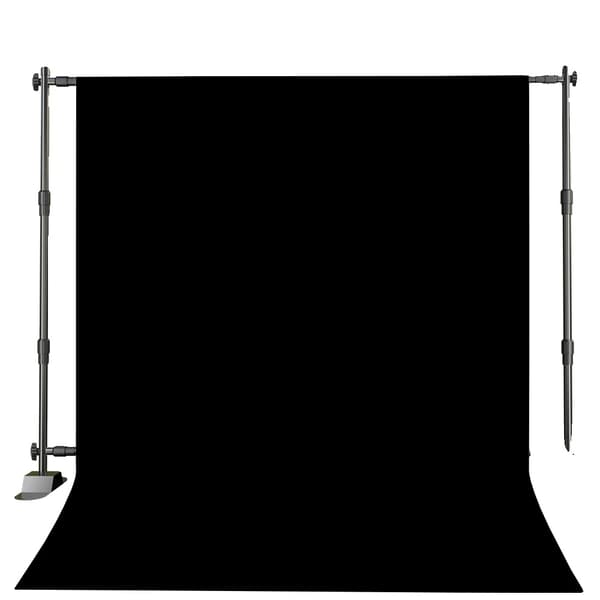 Backdrop Ställkit, Justerbar Höjd, Tungt Stålkonstruktion,2,7x3,4M Svart