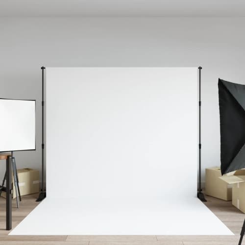 Bakgrundsstativ svart 254x243 cm stål