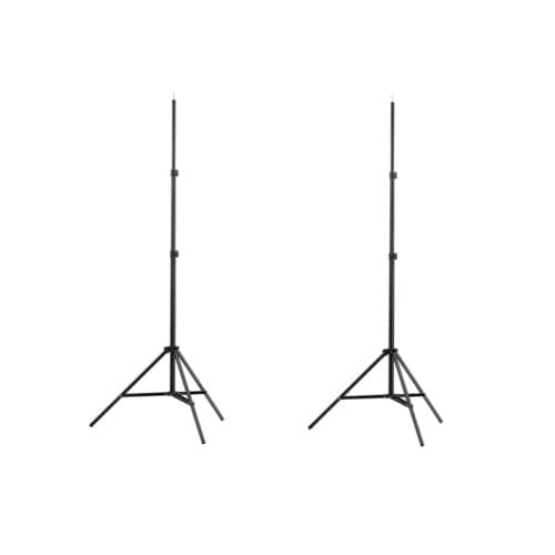 Lampstativ 2 st justerbar höjd 78 - 210 cm