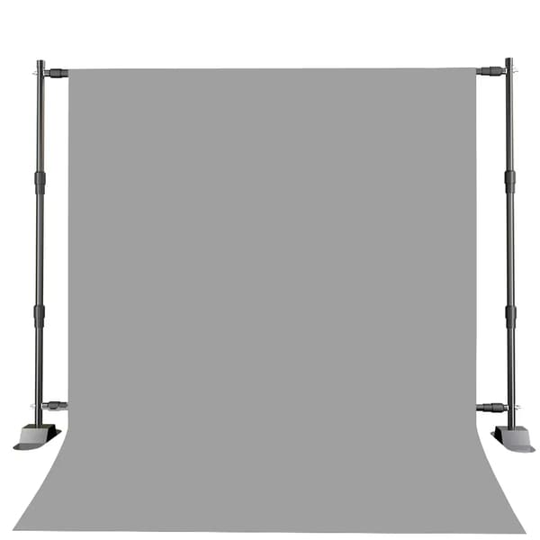 Valokuvataustan teline, säädettävä korkeus, useita väri vaihtoehtoja,Harmaan kankaan kanssa, 2.5x3M