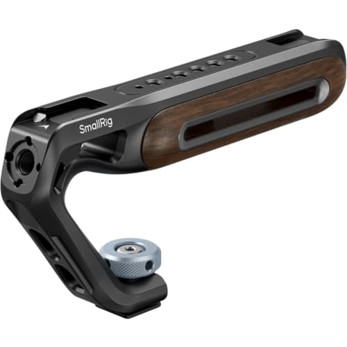 SmallRig 5250 Wooden Top Handle with Cold Shoe Mount