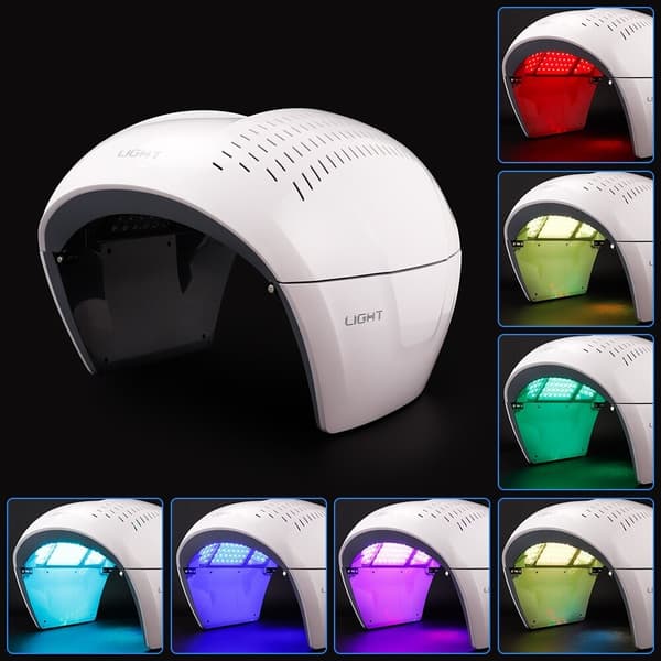 7-färgad PDT-LED-lampa för ljusterapi - ansikts kroppsspa, maskera huden, dra åt föryngring, rynkorborttagare