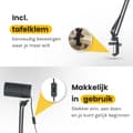 Miniatyrbild 7 av 11: Bolusso Infraröd LED Lampa – Smärtlindring med Värmeterapi för Leder & Muskler – Ställbar Höjd & Effektiv Infraröd Behandling för Hemmabruk