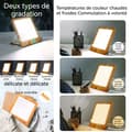 Miniatyrbild 3 av 4: INN Ljusbehandling-lampa 2000-10000LUX lampa för ljusbehandling SAD träkorn 3 färgtemperaturer och 4 dimningslägen