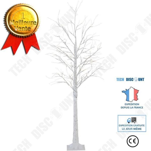 TD® Mini trädljus konstgjord björkkvist dekoration Fairy Lights 24 LED inomhus 60cm