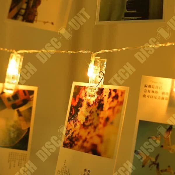 TD® LED-fotoslingor, inredningsljus för rum, jul-, bröllops- och semesterdekorationsslingor