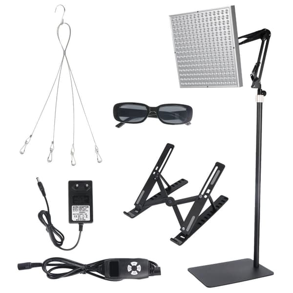 Röd Ljusterapi Panel, 225 LED-perlor, 45W Effekt,225 Belysningskort