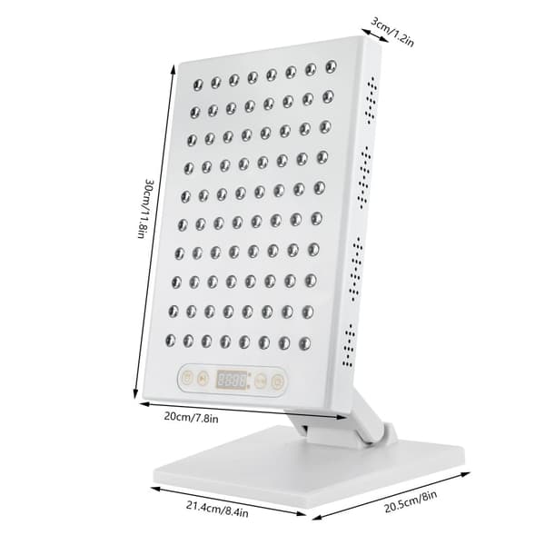 Punavaloterapialaite, 80 LED-valopalloa, säädettävät kirkkaustasot,VALKOINEN