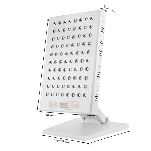 Punavaloterapialaite, 80 LED-valopalloa, säädettävät kirkkaustasot,VALKOINEN