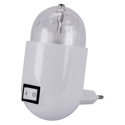 Nattlampa för uttag Disco LED 3,5W