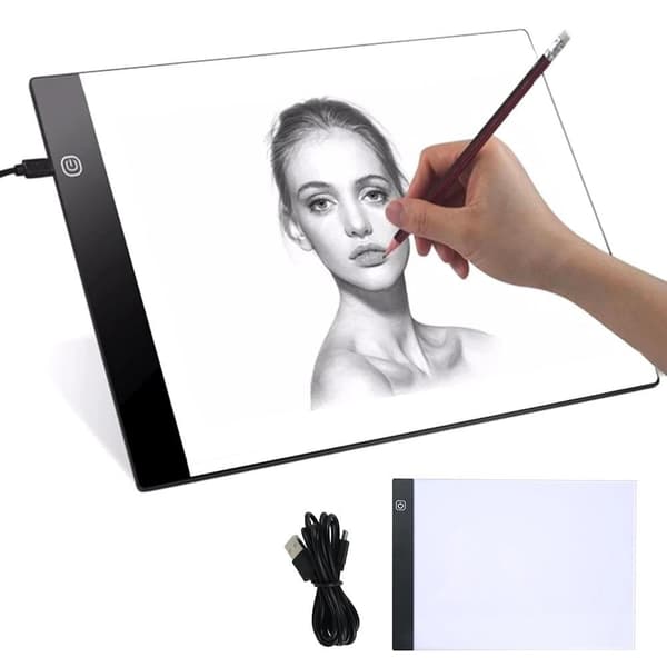 A4 Light Board tegnebrett med LED-lys