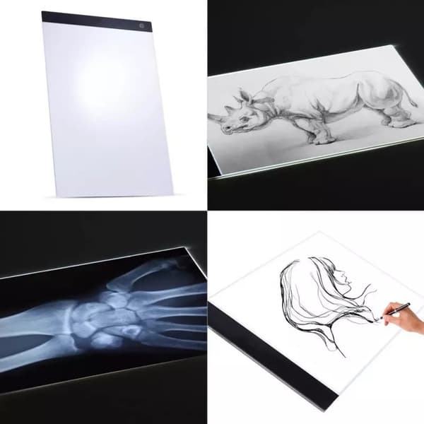 A4 LED Ritplatta - Ljusbord / Ljusplatta - Portabel