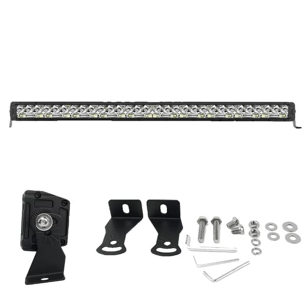 LED Lysbjælke, Super Lys Hvidt Lys, IP68 Vandtæt, 50.000-Timers Levetid, 30° Spot & 150° Flodbjælke,12D 42 tommer 600W