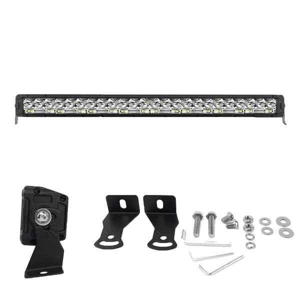 LED Lysbjælke, Super Lys Hvidt Lys, IP68 Vandtæt, 50.000-Timers Levetid, 30° Spot & 150° Flodbjælke,12D 42 tommer 600W 12D 32 inch 480W