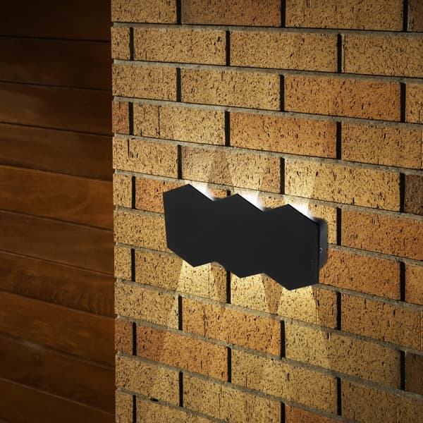 Honeycomb - væglampe - facadelampe top bund LED 6W
