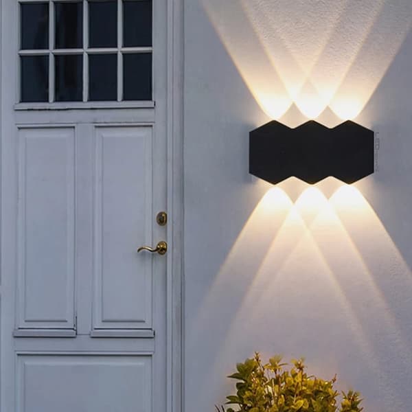 Honeycomb - væglampe - facadelampe top bund LED 6W