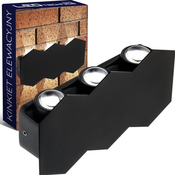 Honeycomb - væglampe - facadelampe top bund LED 6W