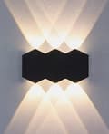 Miniatyrbillede 1 af 4: Honeycomb - væglampe - facadelampe top bund LED 6W