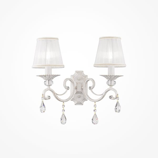Grace Væglampe Sconce E14x2 40W Hvidmetal 39 cm IP20