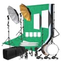 Miniatyrbild 1 av 2: Fotostudio Kit, 50 x 70 cm Softbox, 2,6 x 3 m Bakgrundsstativ,Fotostudio Kit 36