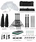Miniatyrbild 2 av 2: Fotostudio Kit, 50 x 70 cm Softbox, 2,6 x 3 m Bakgrundsstativ,Fotostudio Kit 53-a